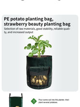 Lade das Bild in den Galerie-Viewer, Garten Kartoffel Anbau Beutel – PE Stoff Garten Pflanzer mit Griffen & Zugriffs Klappe