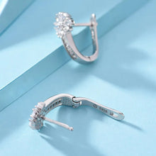 Lade das Bild in den Galerie-Viewer, Elegante 925 Sterling Silber Ohrringe mit Zirkon-Kristall – Charmanter Blumenschmuck für Frauen
