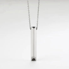 Lade das Bild in den Galerie-Viewer, Edelstahl Atem-Halskette zur Rauchentwöhnung, Stressbeseitigung und Meditation