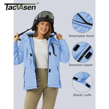 Lade das Bild in den Galerie-Viewer, TACVASEN Fleecejacke – Der Perfekte Outdoor-Begleiter. Wasserdichte, winddichte Winterjacke für Frauen