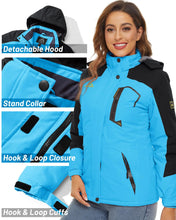 Lade das Bild in den Galerie-Viewer, TACVASEN Fleecejacke – Der Perfekte Outdoor-Begleiter. Wasserdichte, winddichte Winterjacke für Frauen