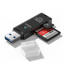 Lade das Bild in den Galerie-Viewer, USB 3.0 Micros SD und SD Kartenleser schwarz