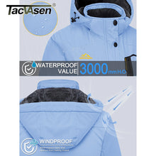 Lade das Bild in den Galerie-Viewer, TACVASEN Fleecejacke – Der Perfekte Outdoor-Begleiter. Wasserdichte, winddichte Winterjacke für Frauen