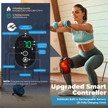 Lade das Bild in den Galerie-Viewer, Elektrisches Knie-Heizkissen mit Vibrationsmassage – 3-in-1-Wärme-, Massage- und Schutzgerät