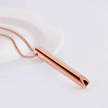 Lade das Bild in den Galerie-Viewer, Edelstahl Atem-Halskette zur Rauchentwöhnung, Stressbeseitigung und Meditation