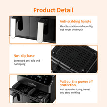 Lade das Bild in den Galerie-Viewer, Hochleistungs-Heißluftfritteuse 8 Liter – Doppelkammer für maximale Vielseitigkeit