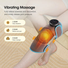 Lade das Bild in den Galerie-Viewer, Elektrisches Knie-Heizkissen mit Vibrationsmassage – 3-in-1-Wärme-, Massage- und Schutzgerät