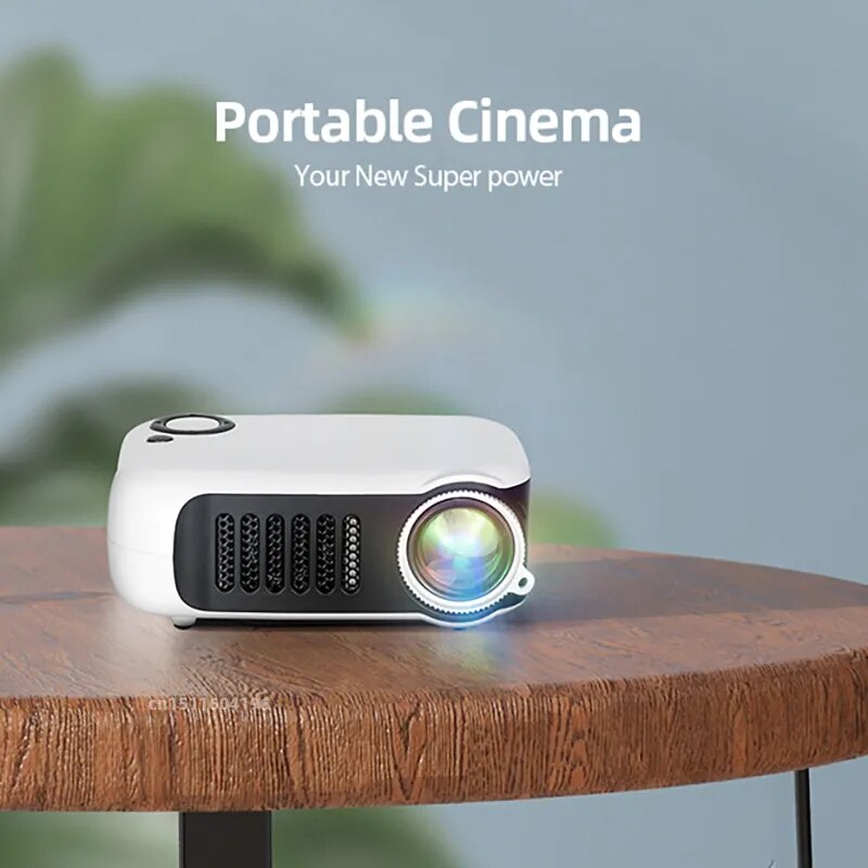 A2000 MINI Projektor Heimkino Theater Tragbare 3D LED Video Projektoren Spiel Laser Beamer 4K 1080P Über HD Port Smart TV BOX