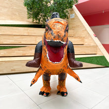 Lade das Bild in den Galerie-Viewer, Aufblasbares T-Rex Dinosaurier Kostüm – Der Star auf jeder Party! 🦖🎉