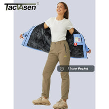 Lade das Bild in den Galerie-Viewer, TACVASEN Fleecejacke – Der Perfekte Outdoor-Begleiter. Wasserdichte, winddichte Winterjacke für Frauen