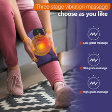 Lade das Bild in den Galerie-Viewer, Elektrisches Knie-Heizkissen mit Vibrationsmassage – 3-in-1-Wärme-, Massage- und Schutzgerät