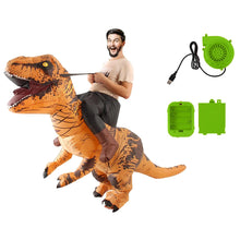 Lade das Bild in den Galerie-Viewer, Aufblasbares T-Rex Dinosaurier Kostüm – Der Star auf jeder Party! 🦖🎉