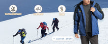 Lade das Bild in den Galerie-Viewer, TACVASEN Fleecejacke – Der Perfekte Outdoor-Begleiter. Wasserdichte, winddichte Winterjacke für Männer