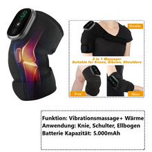 Lade das Bild in den Galerie-Viewer, Elektrisches Knie-Heizkissen mit Vibrationsmassage – 3-in-1-Wärme-, Massage- und Schutzgerät