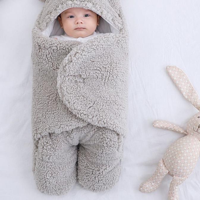 Baby-Wickeldecke aus Baumwolle, süßer Schlaf-Umschlag