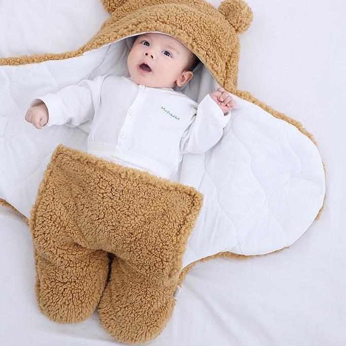 Baby-Wickeldecke aus Baumwolle, süßer Schlaf-Umschlag