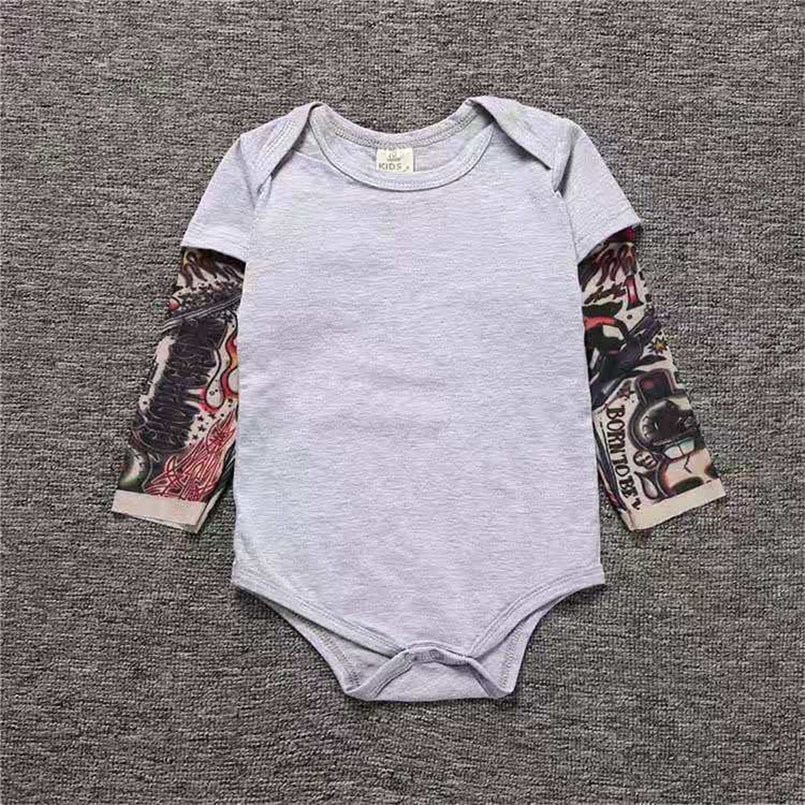 BigKids - Unisex Baby Body mit Tattoo-Ärmeln