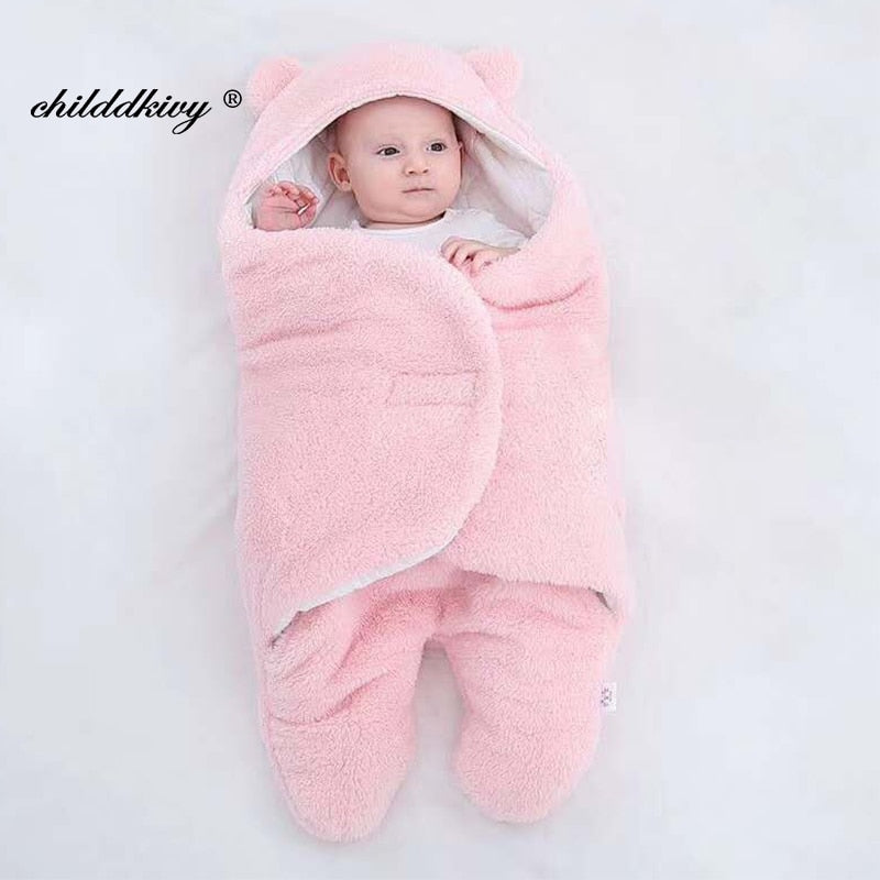 Baby-Wickeldecke aus Baumwolle, süßer Schlaf-Umschlag