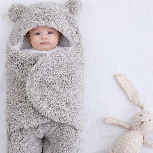 Baby-Wickeldecke aus Baumwolle, süßer Schlaf-Umschlag