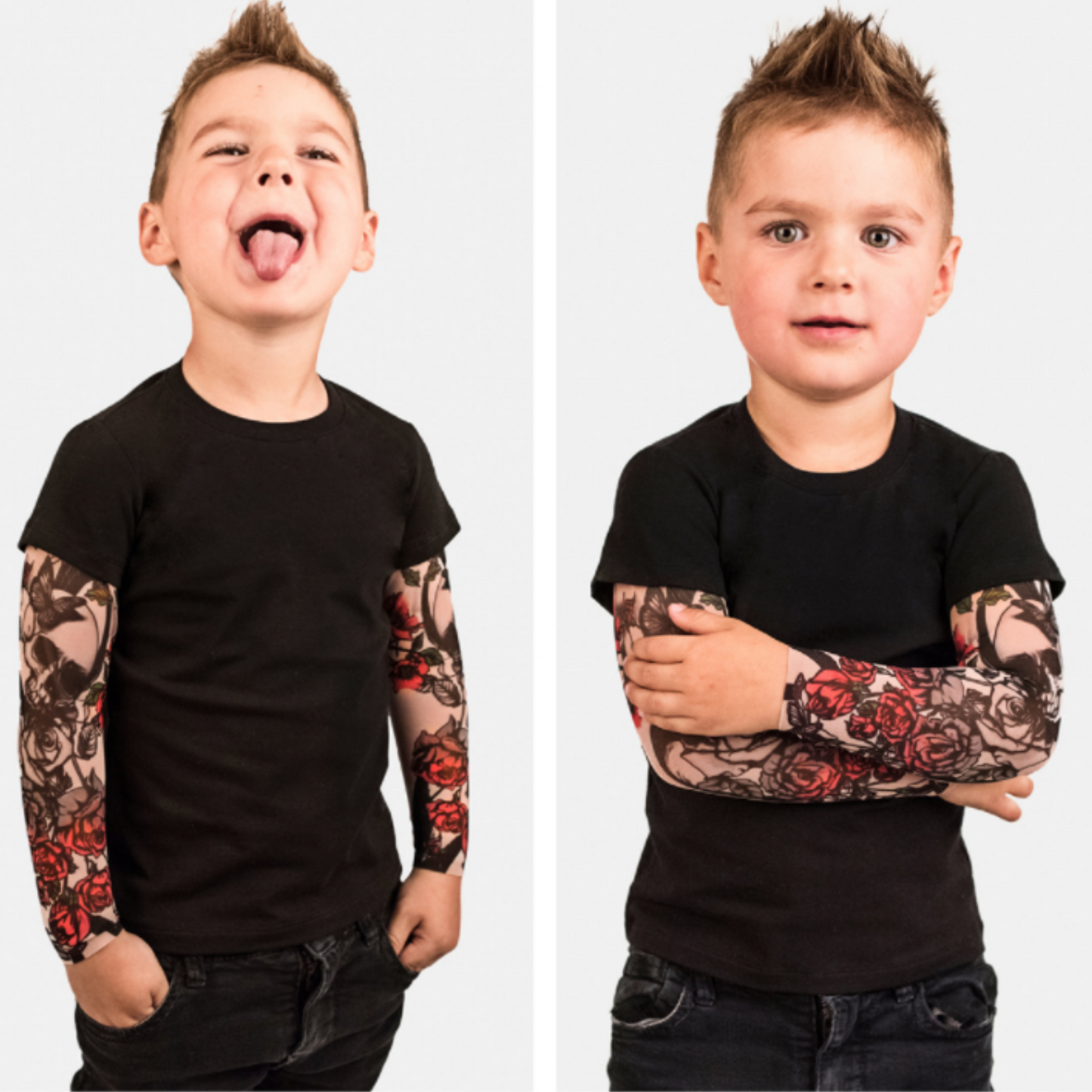 BigKids - Unisex Baby Body mit Tattoo-Ärmeln