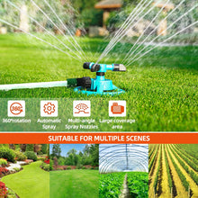 Lade das Bild in den Galerie-Viewer, 360 Grad Automatisches Rotierendes Garten Rasen Wasser Sprinkler System
