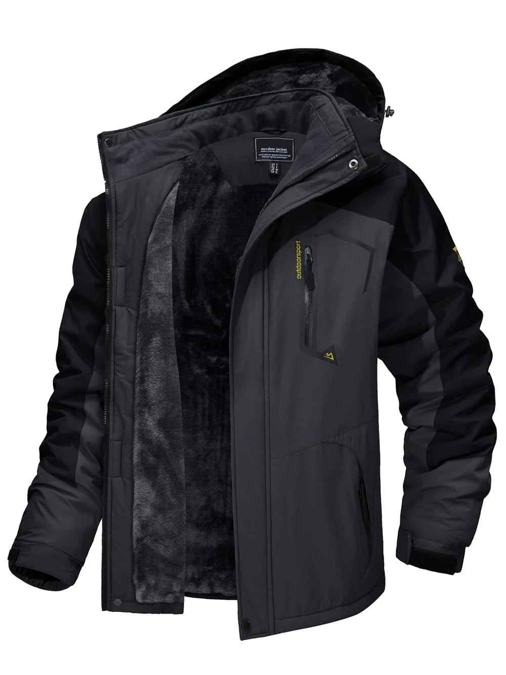 TACVASEN Fleecejacke – Der Perfekte Outdoor-Begleiter. Wasserdichte, winddichte Winterjacke für Männer