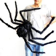 Lade das Bild in den Galerie-Viewer, 30cm-200cm Halloween Riesen Spinnen, Halloween Dekoration für Innen und Außen
