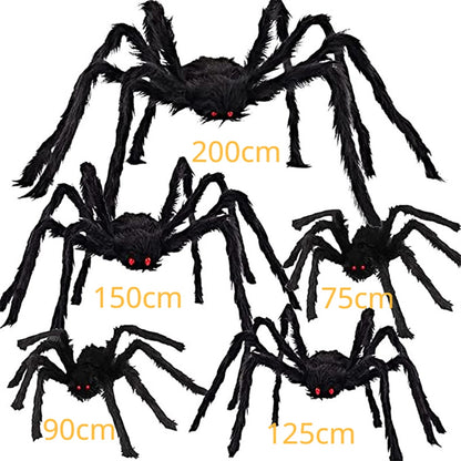 30cm-200cm Halloween Riesen Spinnen, Halloween Dekoration für Innen und Außen