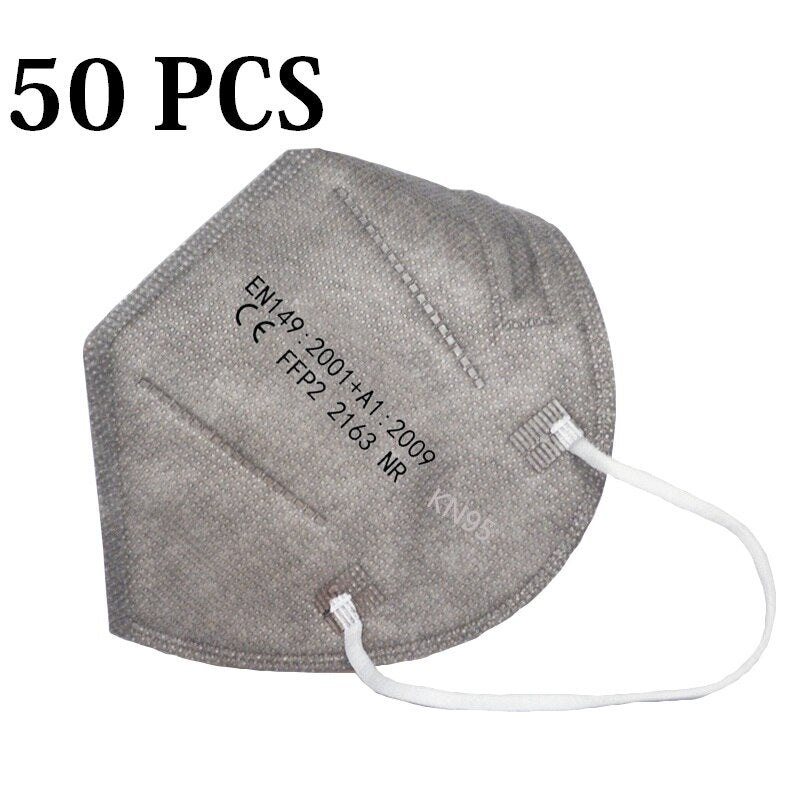 10, 30, 50 und 100 Stück FFP2 Masken, KN95 CE Wiederverwendbare Mund-Gesichtsmasken, 5-lagige Schutzmaske
